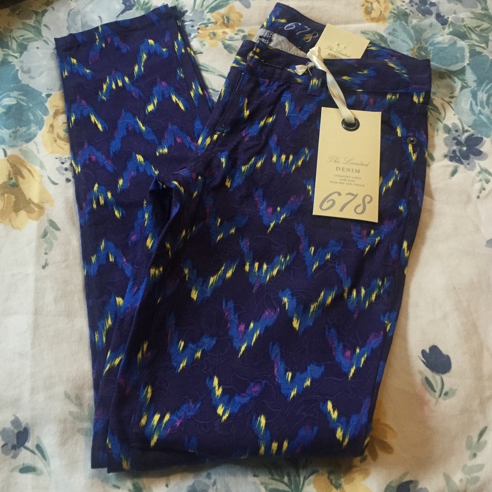 Skinny jacquard denim!